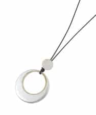 RP2ED21120 HIROKO BIS(ヒロコ ビス) シェルパール水牛ネックレス シルバー