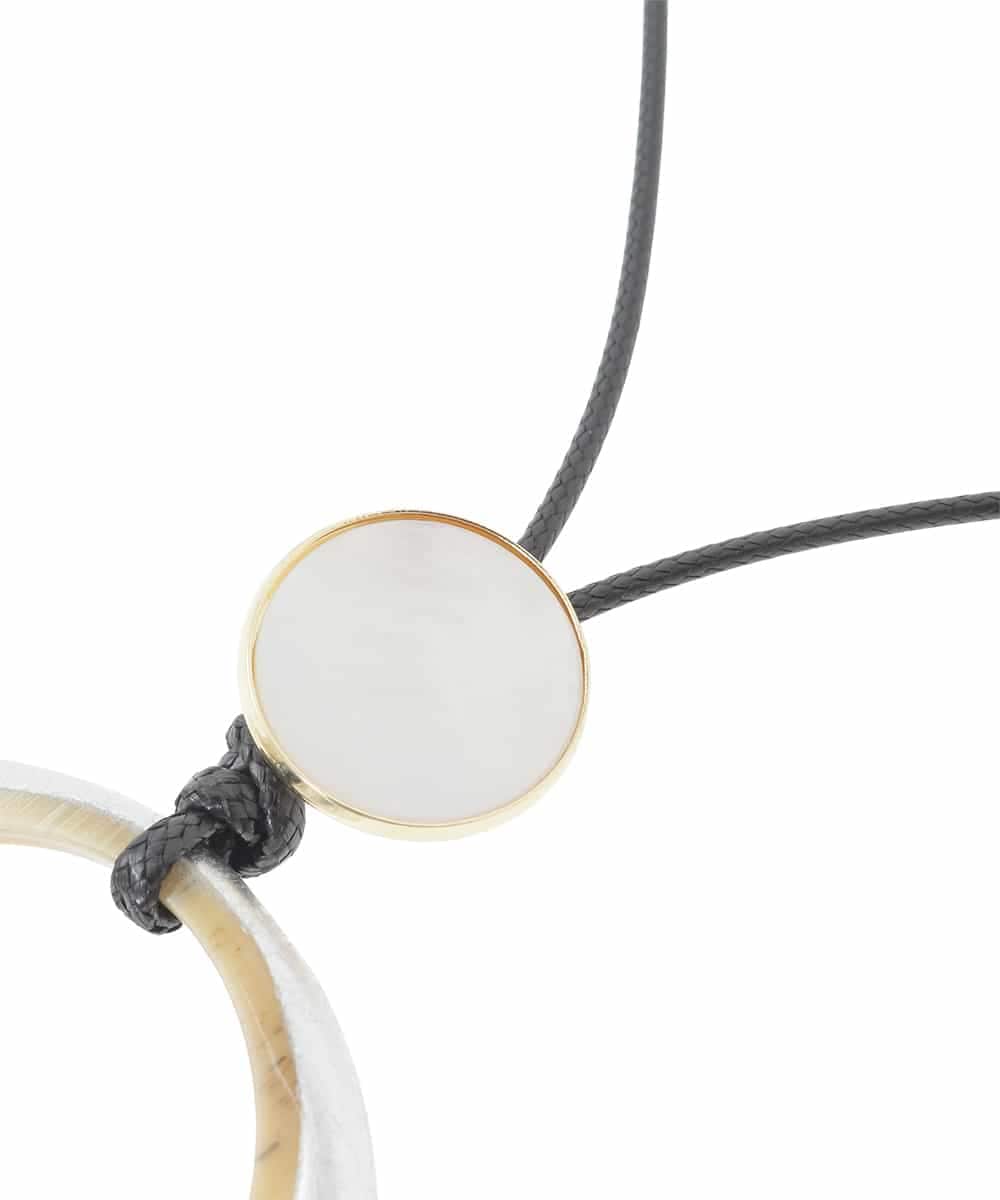 RP2ED21120 HIROKO BIS(ヒロコ ビス) シェルパール水牛ネックレス シルバー