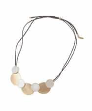 RP2ED22090 HIROKO BIS(ヒロコ ビス) シェルパールメタルショートネックレス ゴールド