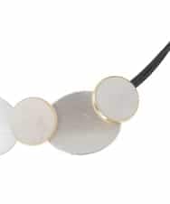 RP2ED22090 HIROKO BIS(ヒロコ ビス) シェルパールメタルショートネックレス シルバー