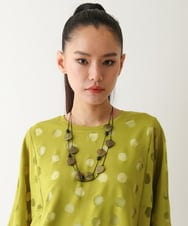 RP2FB03090 HIROKO BIS(ヒロコ ビス) 樹脂パーツネックレス グリーン