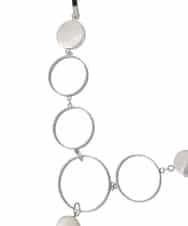 RP2FD03080 HIROKO BIS(ヒロコ ビス) メタルリングネックレス シルバー