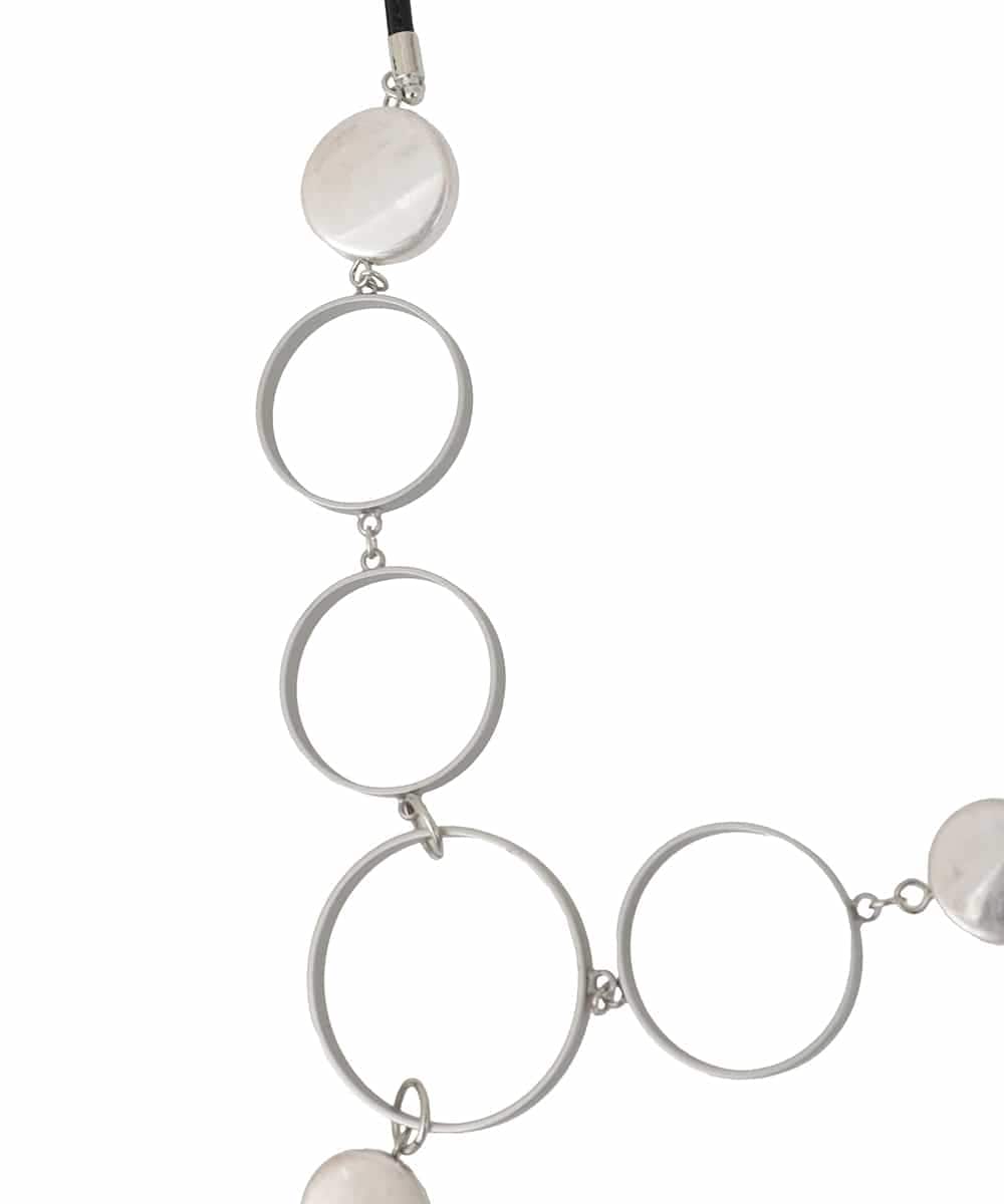 RP2FD03080 HIROKO BIS(ヒロコ ビス) メタルリングネックレス シルバー