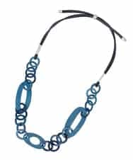 RP2FD04080 HIROKO BIS(ヒロコ ビス) マーブルリングネックレス ブルー