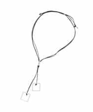 RP2FD12070 HIROKO BIS(ヒロコ ビス) ダブルスクエアメタルネックレス シルバー