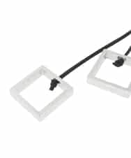 RP2FD12070 HIROKO BIS(ヒロコ ビス) ダブルスクエアメタルネックレス シルバー