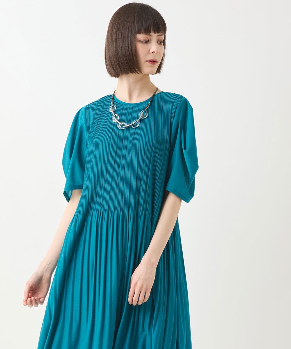 RP2GA04080 HIROKO BIS(ヒロコ ビス) クリア×メタルパーツネックレス シルバー
