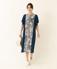 RP2GQ02100 HIROKO BIS(ヒロコ ビス) フラワーモチーフアクリルネックレス ブルー