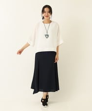 RP2GQ02100 HIROKO BIS(ヒロコ ビス) フラワーモチーフアクリルネックレス ブルー
