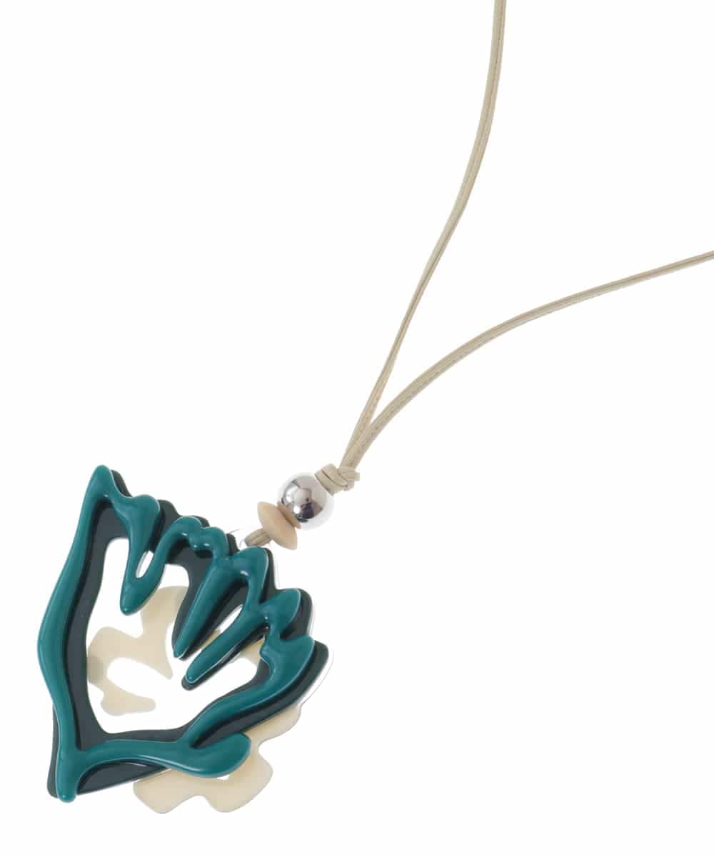 RP2GQ02100 HIROKO BIS(ヒロコ ビス) フラワーモチーフアクリルネックレス ブルー