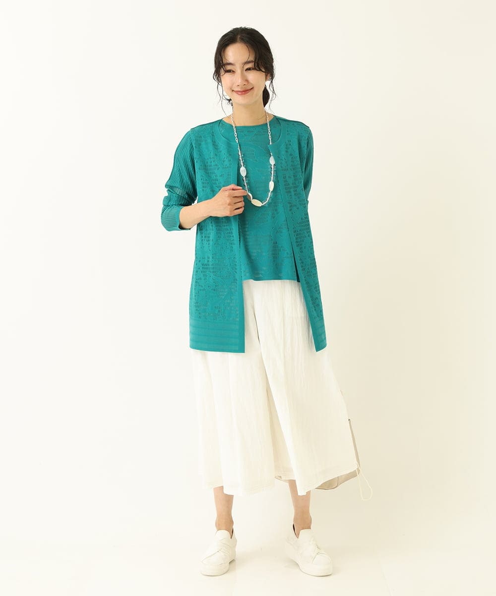 RP2GQ03095 HIROKO BIS(ヒロコ ビス) クリアパーツネックレス ベージュ