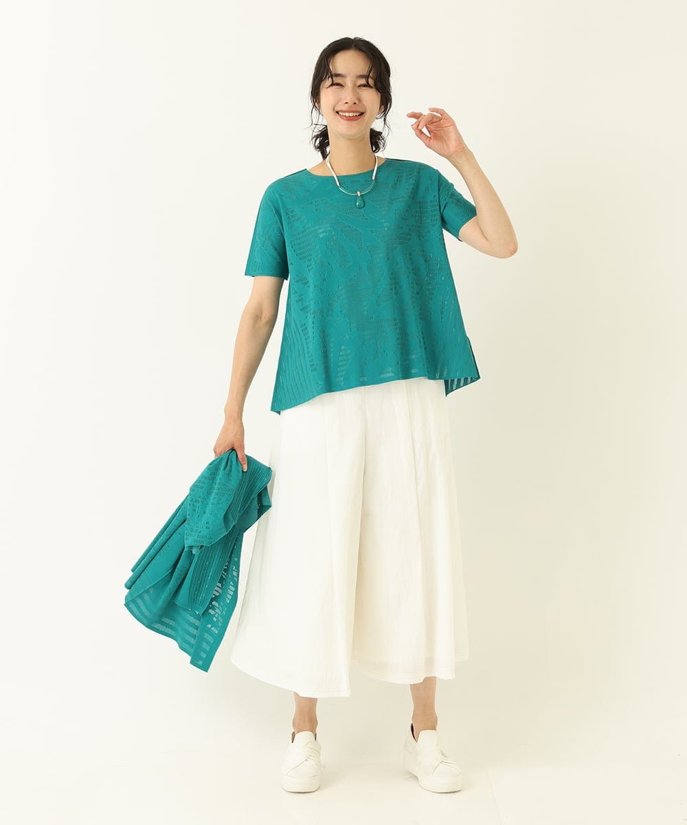 RP2GQ05090 HIROKO BIS(ヒロコ ビス) クリアパーツショートネックレス グリーン