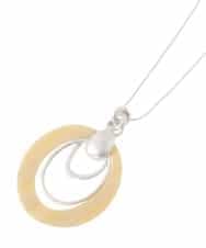 RP2HV02090 HIROKO BIS(ヒロコ ビス) 樹脂パーツモチーフネックレス アイボリー