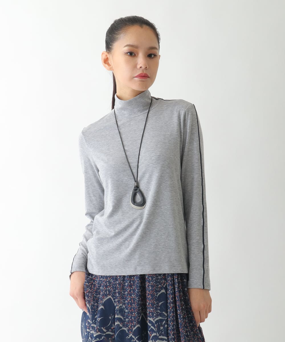 RP2JB01090 HIROKO BIS(ヒロコ ビス) レザーモチーフネックレス ブラック