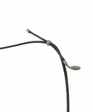 RP2JB01090 HIROKO BIS(ヒロコ ビス) レザーモチーフネックレス ブラック