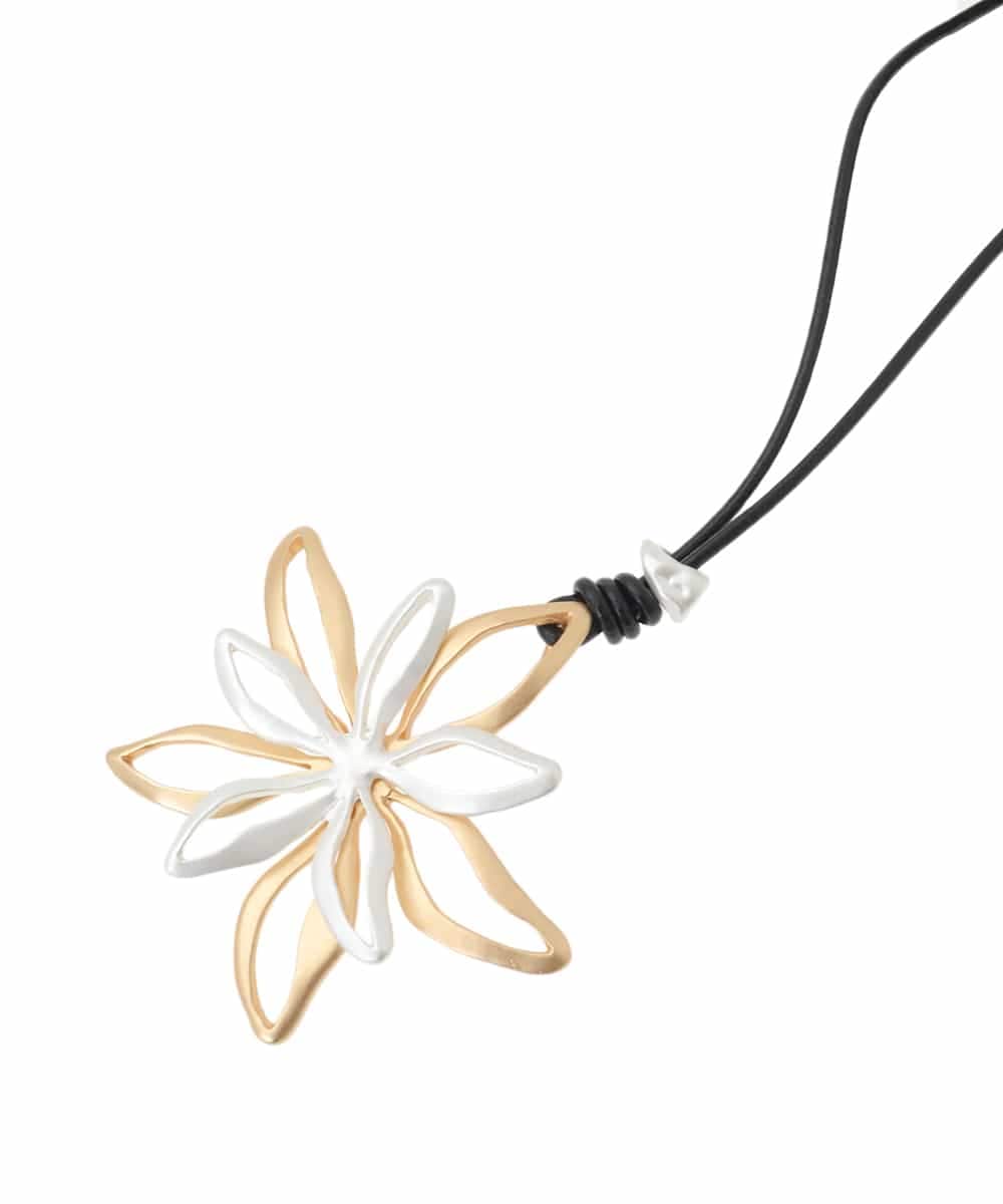 RP2JB03070 HIROKO BIS(ヒロコ ビス) フラワーモチーフネックレス シルバー