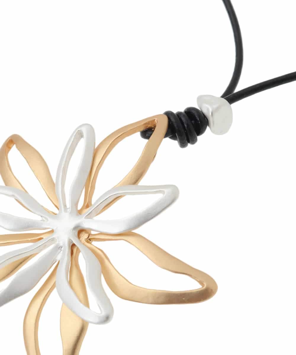 RP2JB03070 HIROKO BIS(ヒロコ ビス) フラワーモチーフネックレス シルバー