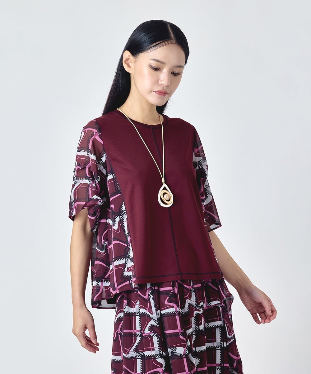 RP2JD02090 HIROKO BIS(ヒロコ ビス) ニュアンスサークルパーツネックレス シルバー