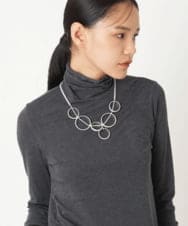 RP2JS01090 HIROKO BIS(ヒロコ ビス) リングショートネックレス シルバー
