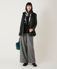 RP3AE06090 HIROKO BIS(ヒロコ ビス) ドットプリーツストール /洗える ブルー