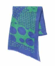 RP3AE06090 HIROKO BIS(ヒロコ ビス) ドットプリーツストール ブルー