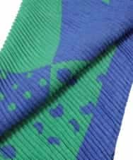 RP3AE06090 HIROKO BIS(ヒロコ ビス) ドットプリーツストール ブルー