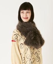 RP3AE08060 HIROKO BIS(ヒロコ ビス) ロングファーティペット /洗える ブラウン