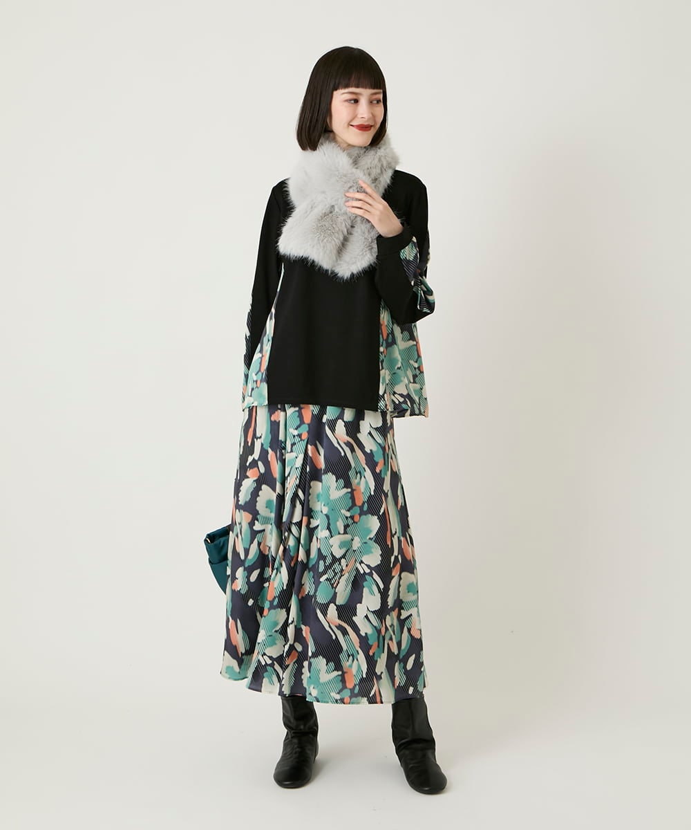 RP3AE08060 HIROKO BIS(ヒロコ ビス) ロングファーティペット ブラウン