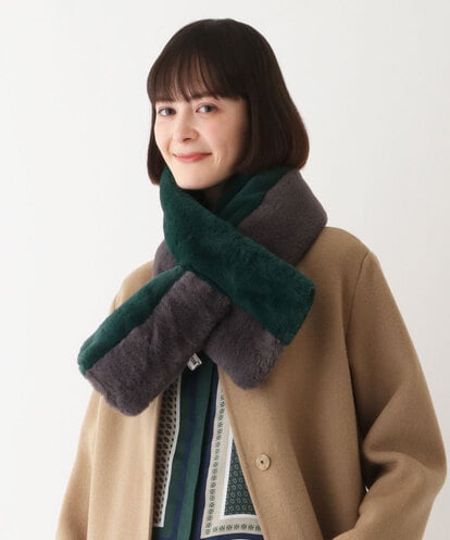 RP3AV04050 HIROKO BIS 【洗える】バイカラーデザインエコファーティペット