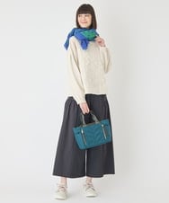 RP3CE06090 HIROKO BIS(ヒロコ ビス) ドットプリーツストール /洗える ブルー