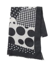 RP3CE06090 HIROKO BIS(ヒロコ ビス) ドットプリーツストール /洗える ブラック