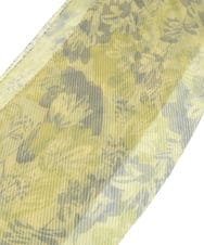 RP3EA13090 HIROKO BIS(ヒロコ ビス) ボタニカルシフォンプリーツストール /洗える イエローグリーン