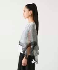 RP3FD05090 HIROKO BIS(ヒロコ ビス) マルチウェイスカーフ柄プリントストール ホワイト