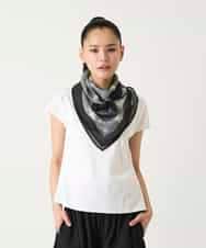 RP3FD05090 HIROKO BIS(ヒロコ ビス) マルチウェイスカーフ柄プリントストール ホワイト