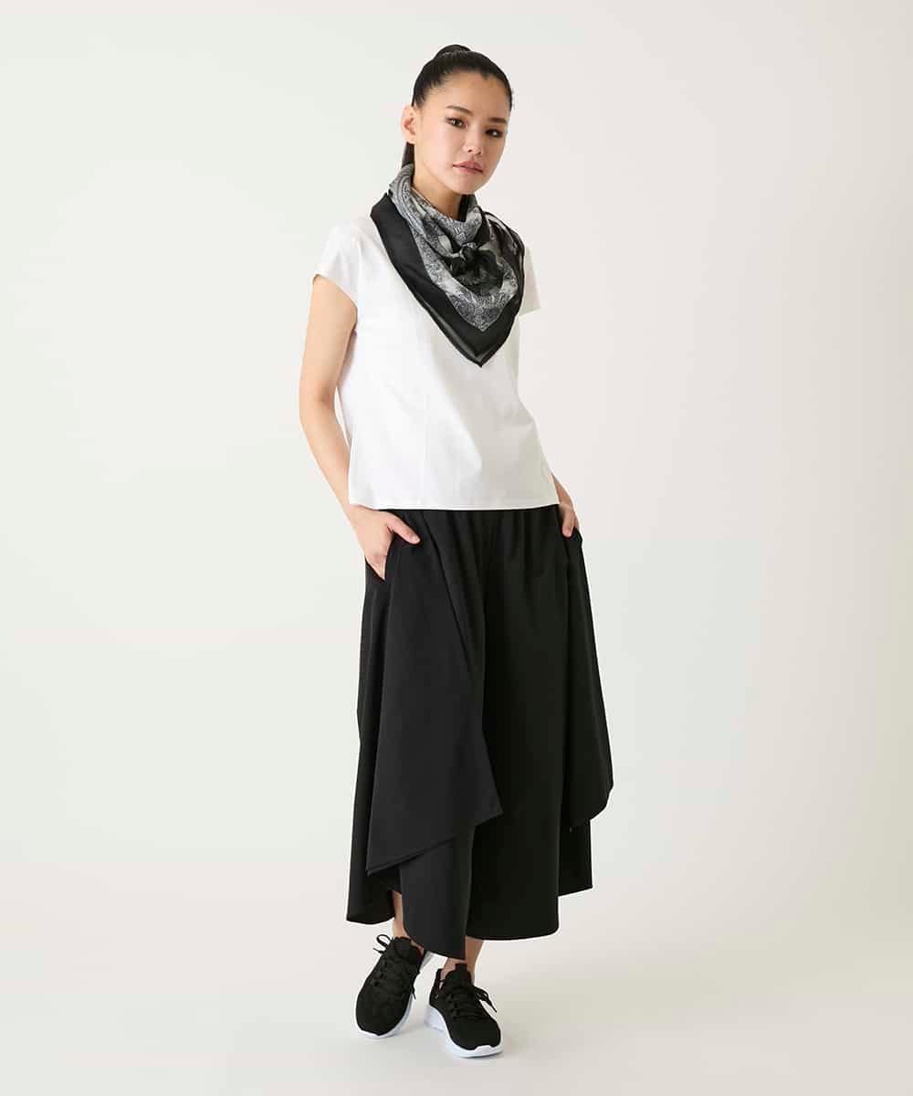 RP3FD05090 HIROKO BIS(ヒロコ ビス) マルチウェイスカーフ柄プリントストール ホワイト