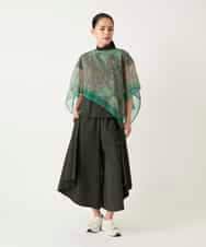 RP3FD05090 HIROKO BIS(ヒロコ ビス) マルチウェイスカーフ柄プリントストール ホワイト