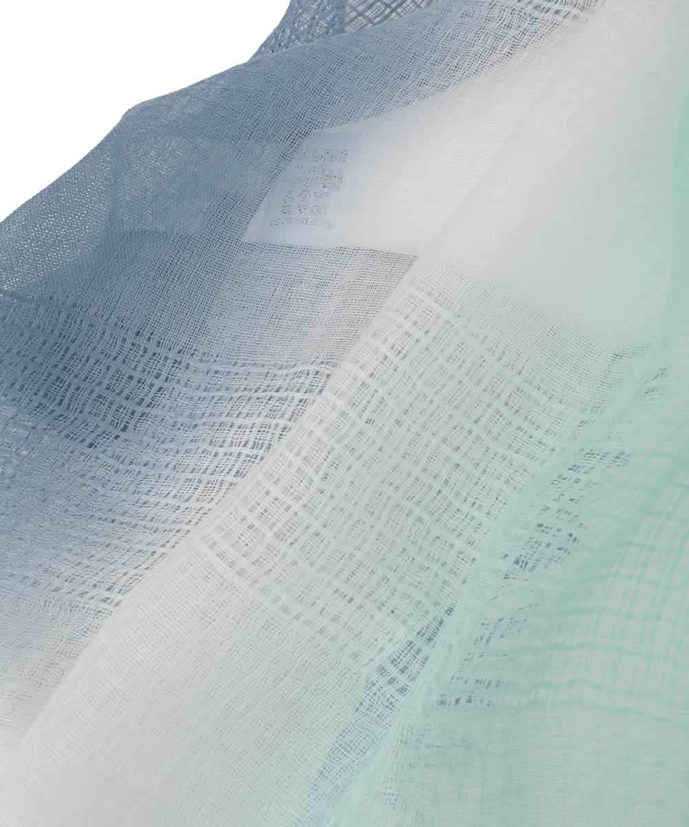 RP3FD06100 HIROKO BIS(ヒロコ ビス) ラミーグラデーションストール ライトブルー