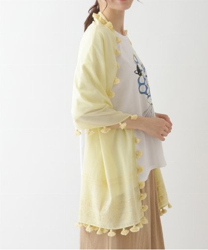 RP3FT05140 HIROKO BIS 【洗える】刺繍タッセルストール