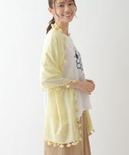 RP3FT05140 HIROKO BIS(ヒロコ ビス) 【洗える】刺繍タッセルストール ライトイエロー
