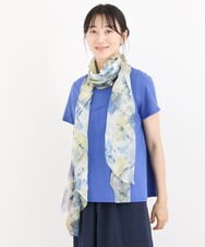 RP3HS04160 HIROKO BIS(ヒロコ ビス) 【洗える】マルチWAYジオメトリックパターンストール グリーン