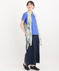 RP3HS04160 HIROKO BIS(ヒロコ ビス) 【洗える】マルチWAYジオメトリックパターンストール グリーン