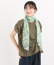 RP3HS04160 HIROKO BIS(ヒロコ ビス) 【洗える】マルチWAYジオメトリックパターンストール グリーン