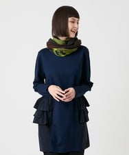 RP3LE13110 HIROKO BIS(ヒロコ ビス) シルケットウールチェックストール /洗える ベージュ