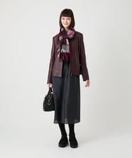 RP3LE13110 HIROKO BIS(ヒロコ ビス) シルケットウールチェックストール /洗える ベージュ