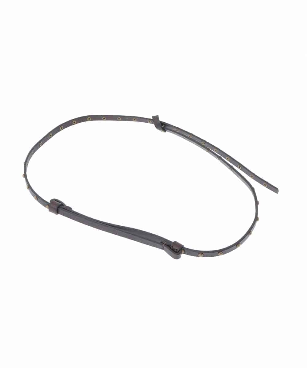 RP4JQ06110 HIROKO BIS(ヒロコ ビス) スタッズナローベルト ブラウン