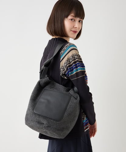 RP5AA08150 HIROKO BIS シャギーバケットバッグ