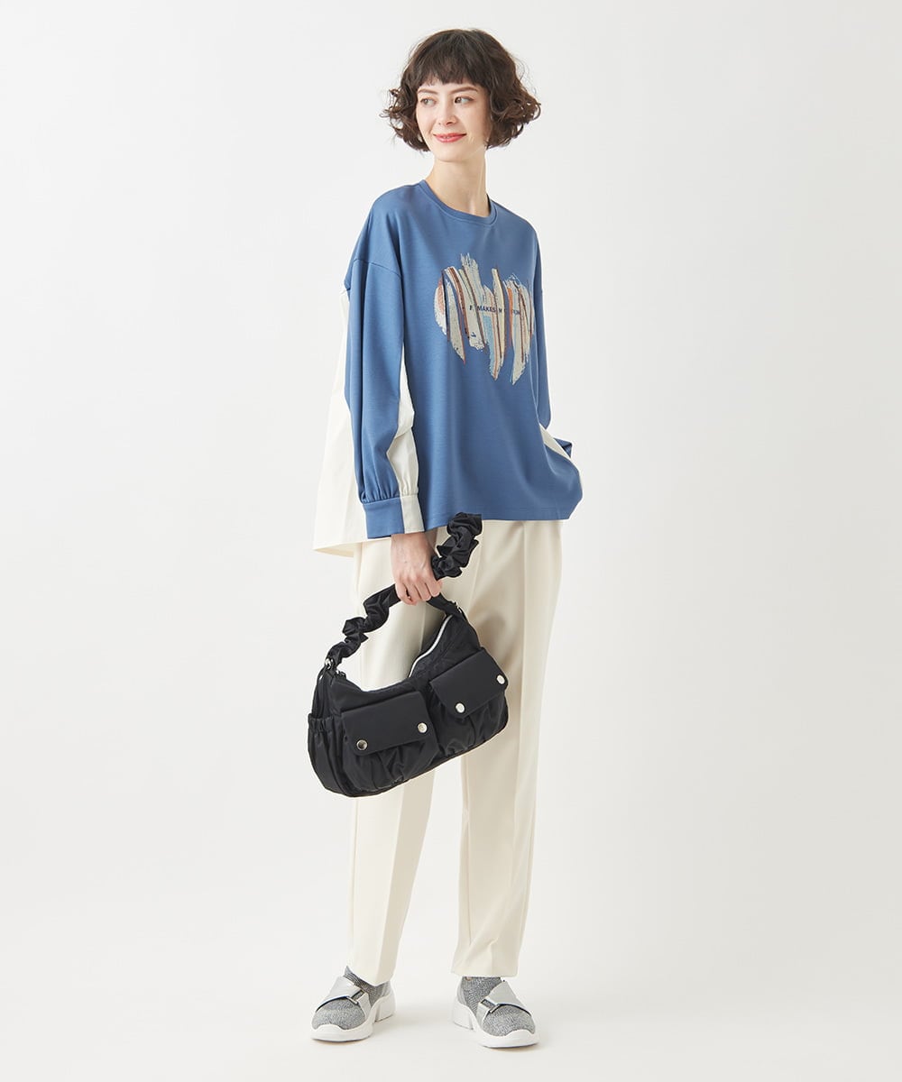 RP5AC05130 HIROKO BIS(ヒロコ ビス) ドロストホーボーショルダーバッグ ベージュ