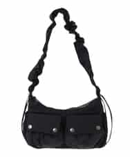 RP5AC05130 HIROKO BIS(ヒロコ ビス) ドロストホーボーショルダーバッグ ブラック