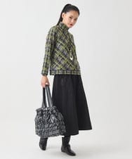 RP5AD07140 HIROKO BIS(ヒロコ ビス) ギャザーディテールトートバッグ シルバー