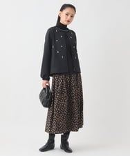 RP5AD09120 HIROKO BIS(ヒロコ ビス) ギャザーディテールショルダーバッグ ブラック